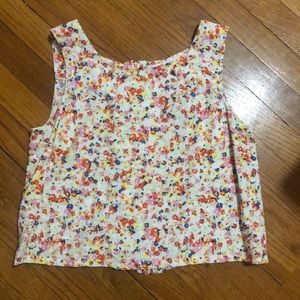 BCBGeneration Studded Neckline Crop Top